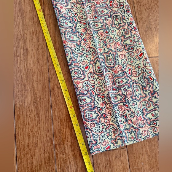 Vintage 1960s Izod of London Yellow Paisley Men's Slacks Adjustable 32” Waist - Picture 7 of 13
